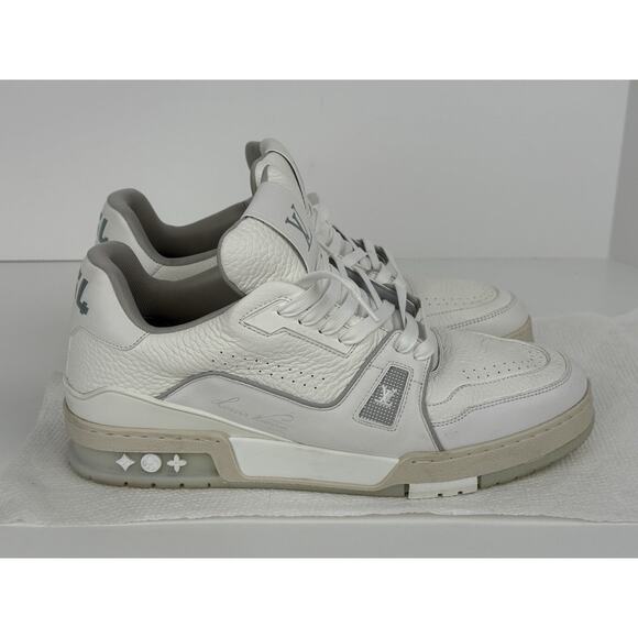 Louis Vuitton LV Trainer White Leather Men's Sneakers Size 9 - Picture 12 of 12